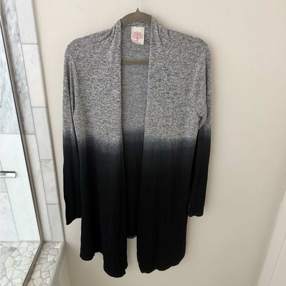 Gray and Black Ombre Women's Sweater